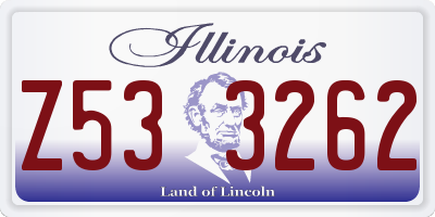 IL license plate Z533262
