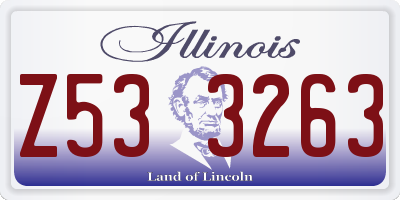 IL license plate Z533263