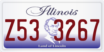 IL license plate Z533267