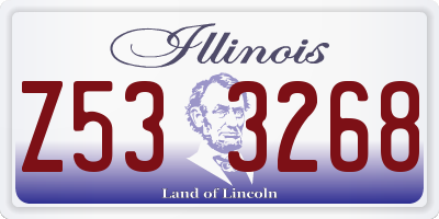 IL license plate Z533268
