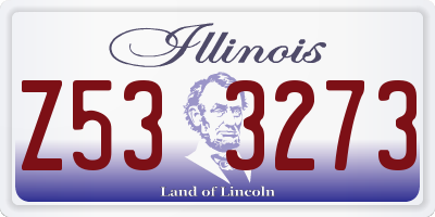 IL license plate Z533273