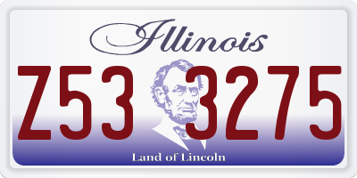 IL license plate Z533275