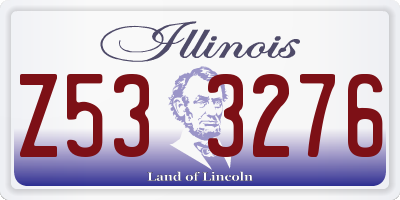 IL license plate Z533276