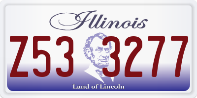 IL license plate Z533277