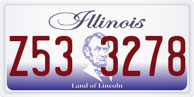 IL license plate Z533278