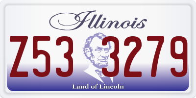 IL license plate Z533279