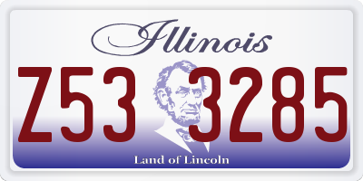 IL license plate Z533285