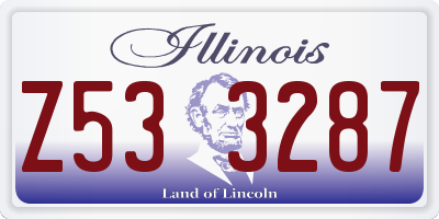 IL license plate Z533287