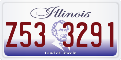 IL license plate Z533291