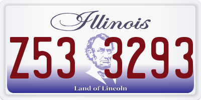 IL license plate Z533293