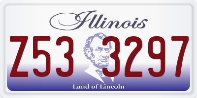 IL license plate Z533297