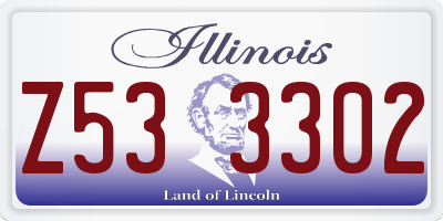 IL license plate Z533302