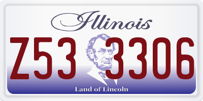 IL license plate Z533306