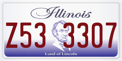 IL license plate Z533307