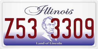 IL license plate Z533309