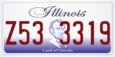 IL license plate Z533319