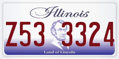 IL license plate Z533324