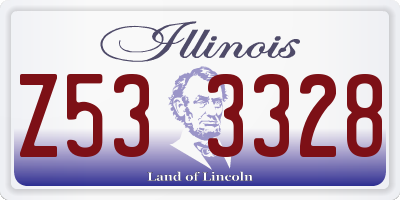 IL license plate Z533328