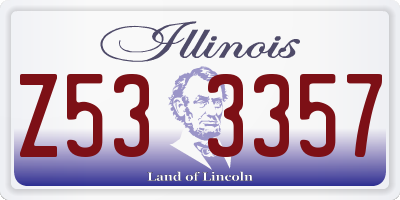 IL license plate Z533357