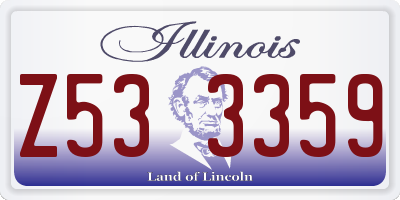 IL license plate Z533359