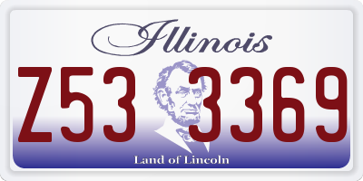 IL license plate Z533369