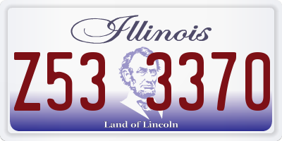 IL license plate Z533370