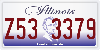 IL license plate Z533379