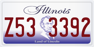 IL license plate Z533392