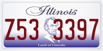 IL license plate Z533397