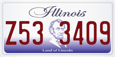 IL license plate Z533409