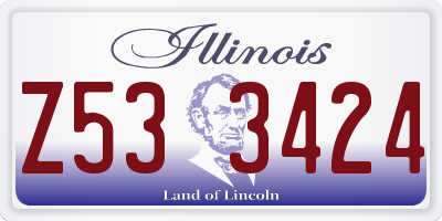 IL license plate Z533424