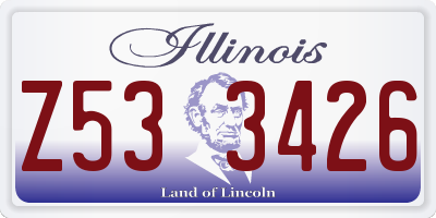 IL license plate Z533426