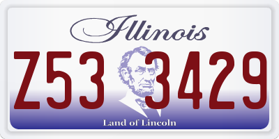 IL license plate Z533429