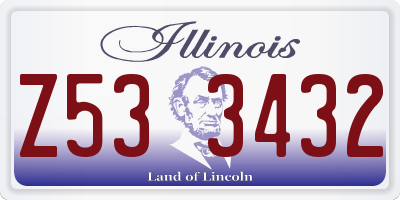 IL license plate Z533432