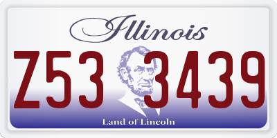IL license plate Z533439