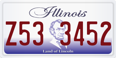 IL license plate Z533452