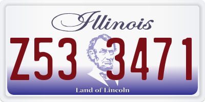 IL license plate Z533471