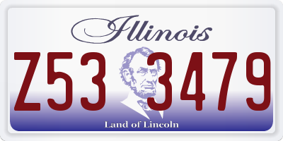 IL license plate Z533479