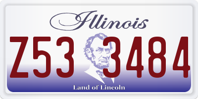 IL license plate Z533484
