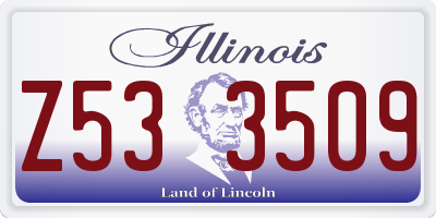 IL license plate Z533509