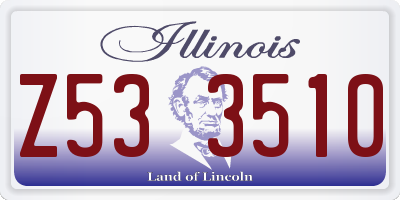 IL license plate Z533510