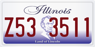 IL license plate Z533511