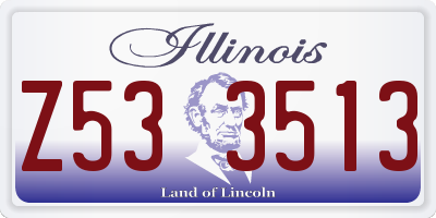 IL license plate Z533513