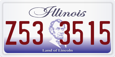 IL license plate Z533515