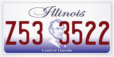 IL license plate Z533522