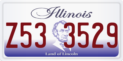 IL license plate Z533529