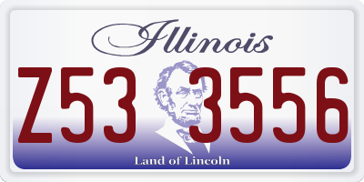 IL license plate Z533556