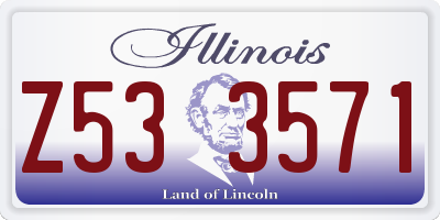 IL license plate Z533571