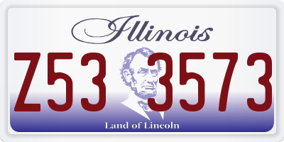 IL license plate Z533573