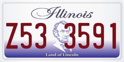 IL license plate Z533591